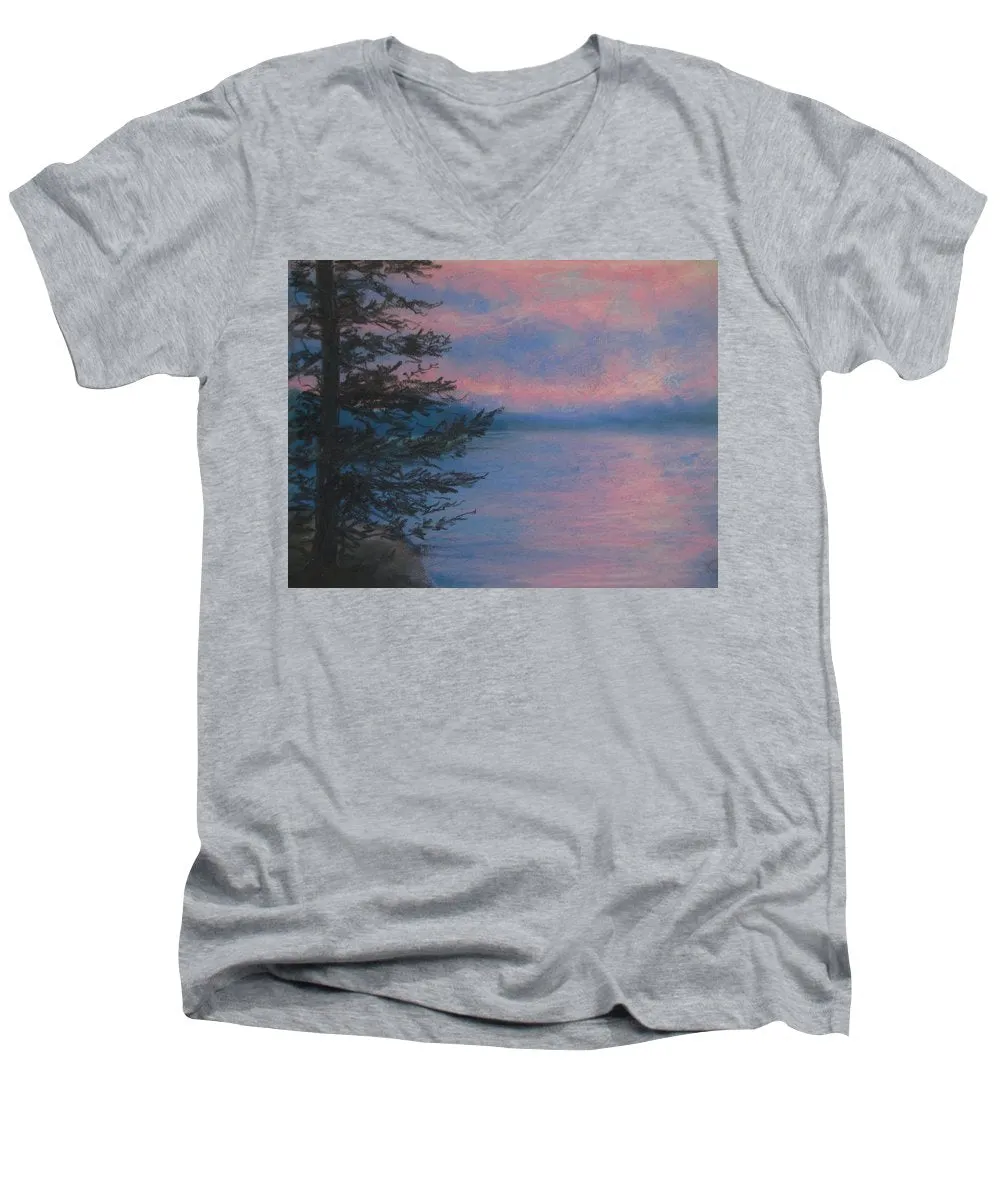 Rosey Sky Light - Men's V-Neck T-Shirt