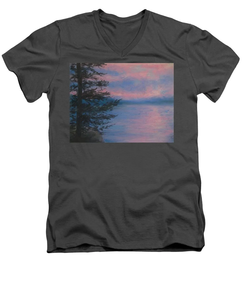 Rosey Sky Light - Men's V-Neck T-Shirt