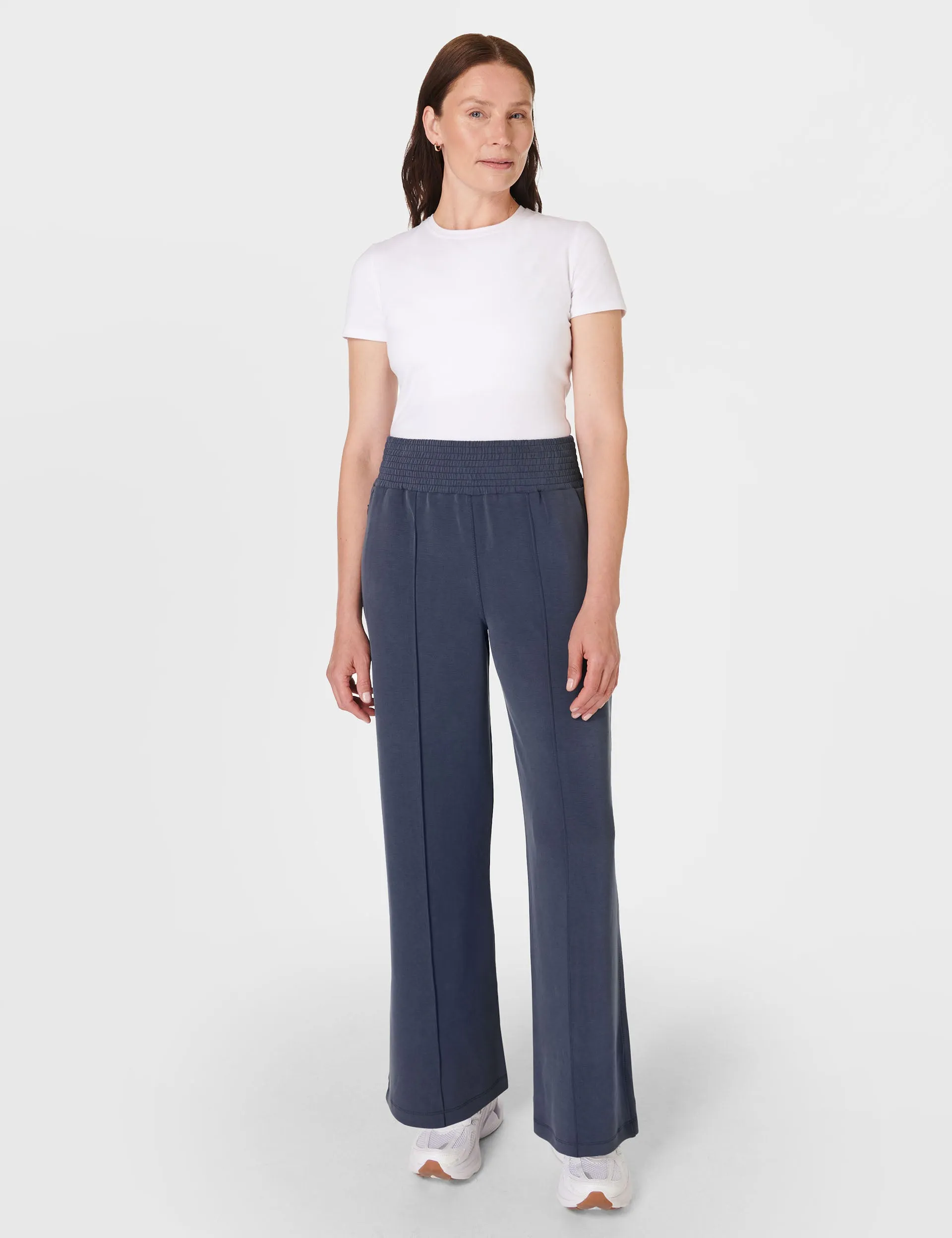 Sand Wash Cloud Weight Track Trousers - Navy Blue