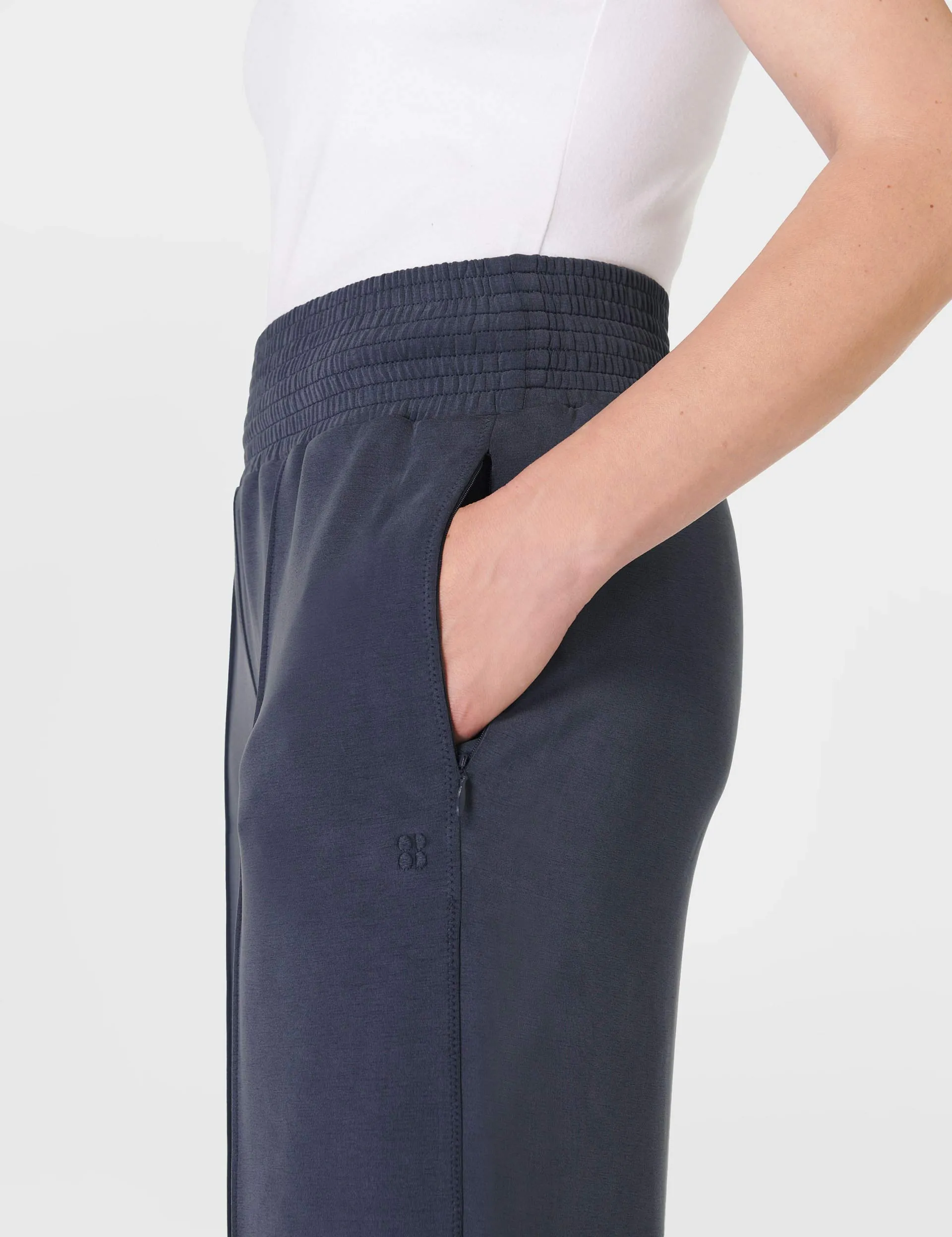 Sand Wash Cloud Weight Track Trousers - Navy Blue