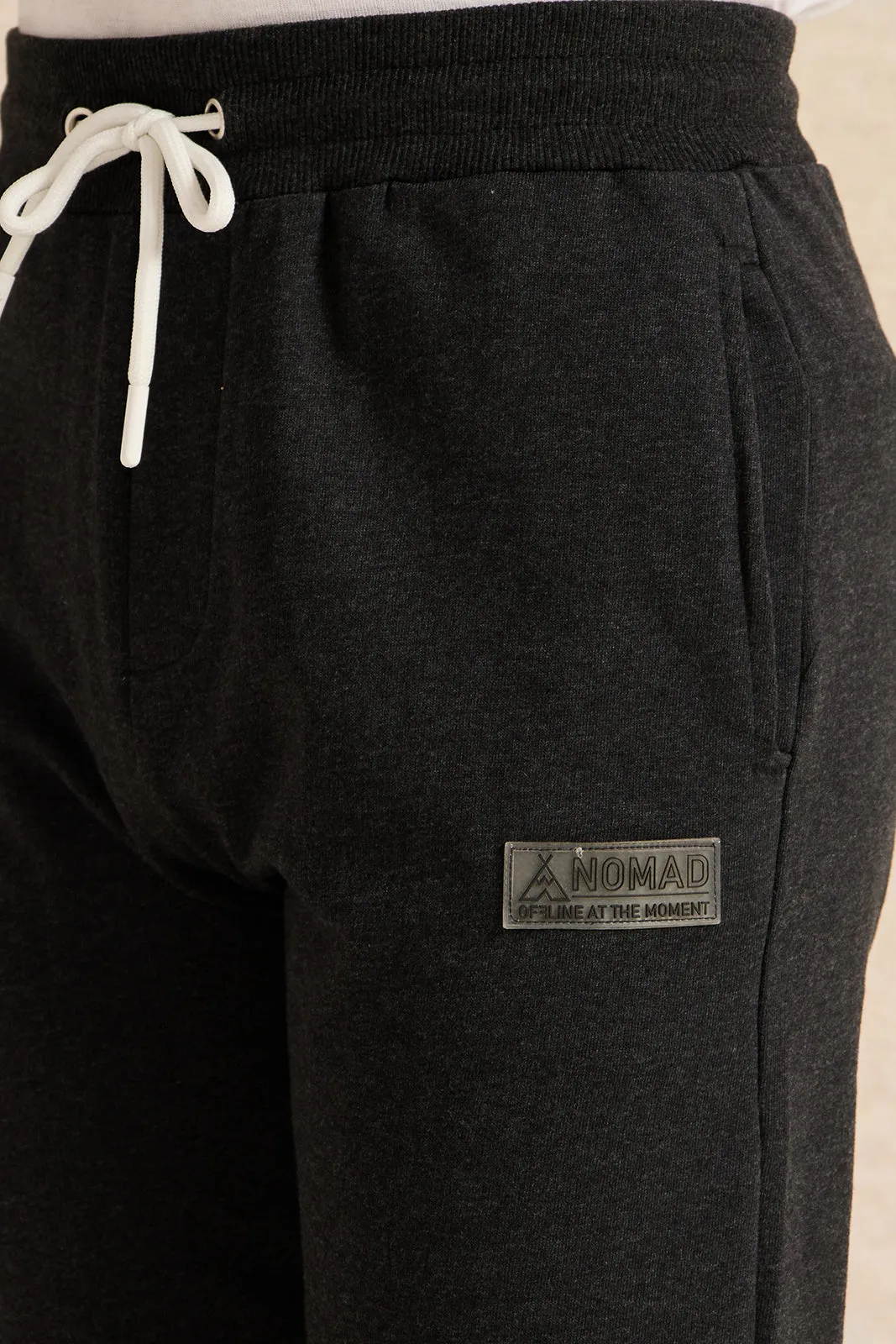 Senior Boys Charcoal Basic Track Pants