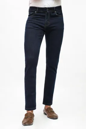 SLIM FIT DARK BLUE JEANS