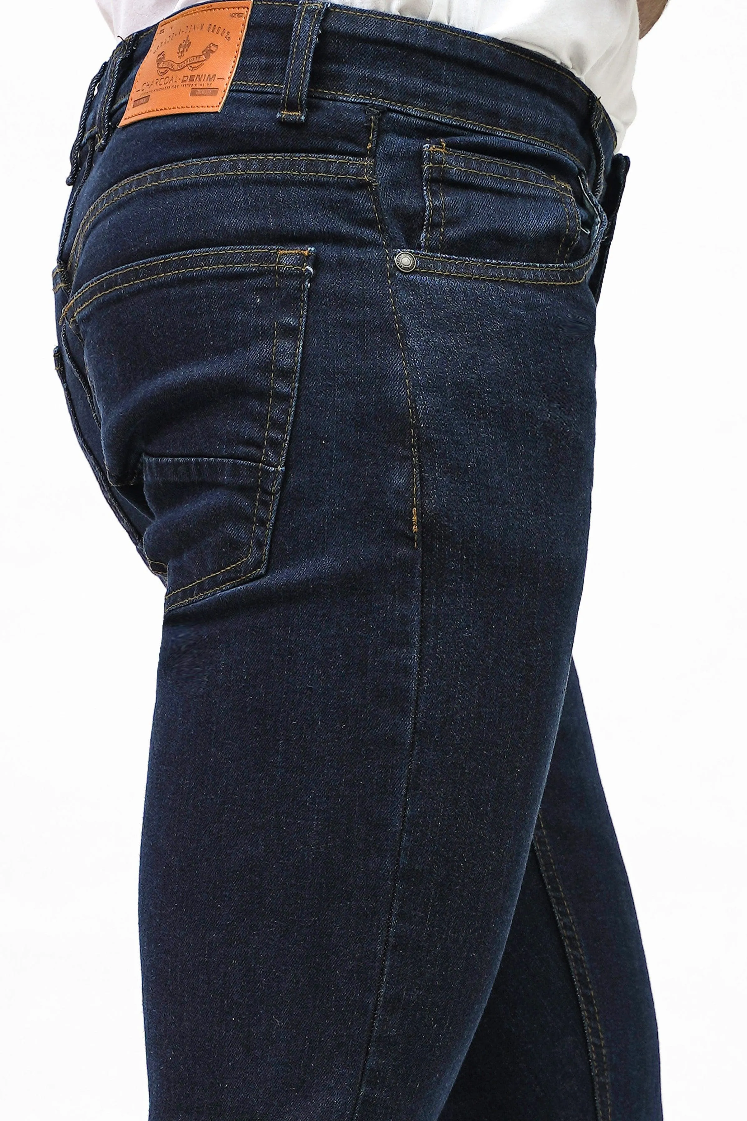 SLIM FIT DARK BLUE JEANS