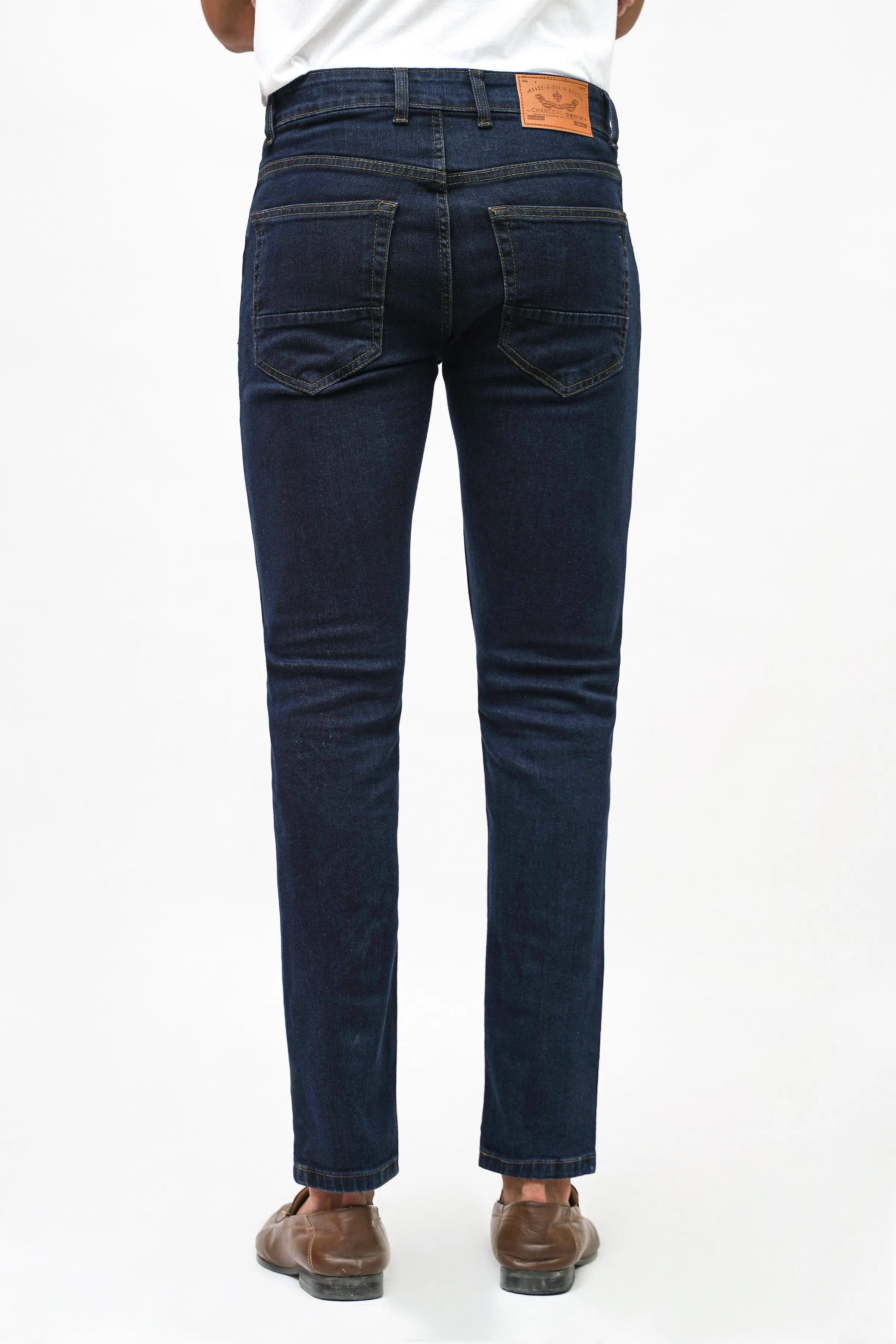 SLIM FIT DARK BLUE JEANS