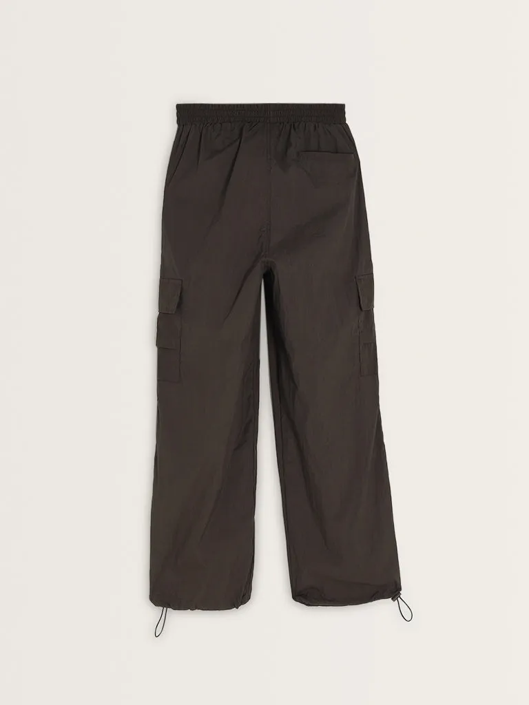 Studiofit Olive Cargo High-Rise Track Pants