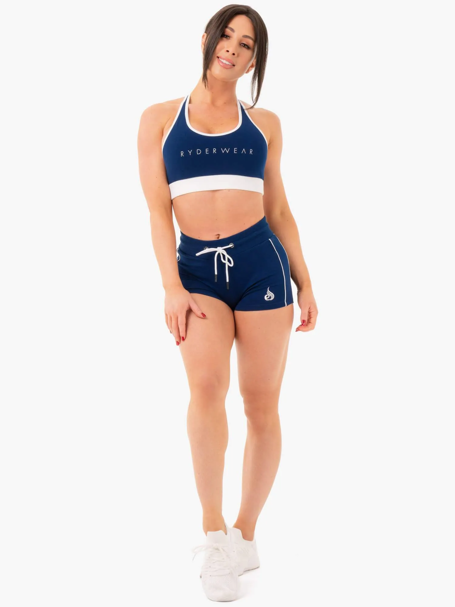 Track Sports Bra - Navy