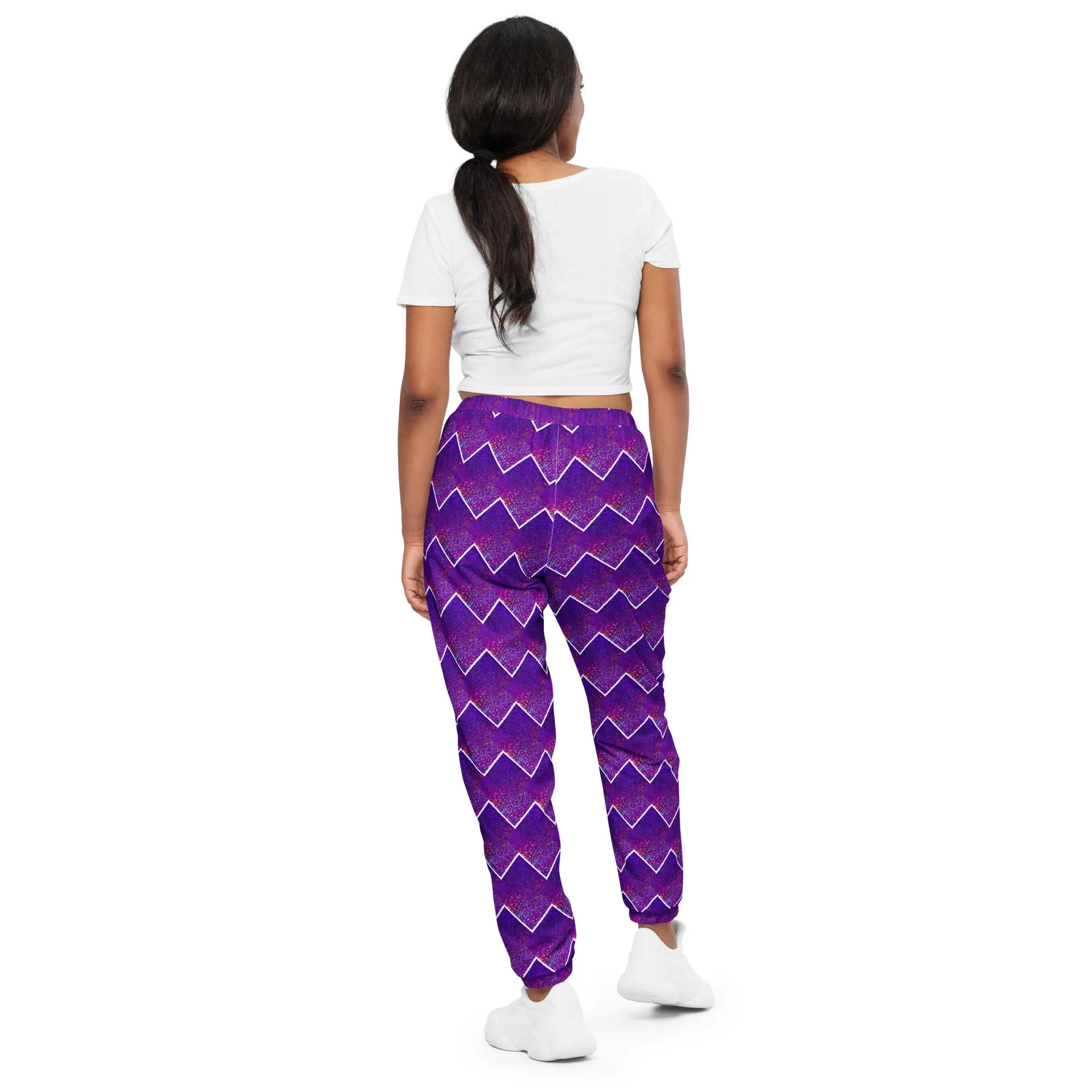 Unisex Track Pants - Purple Sparkle