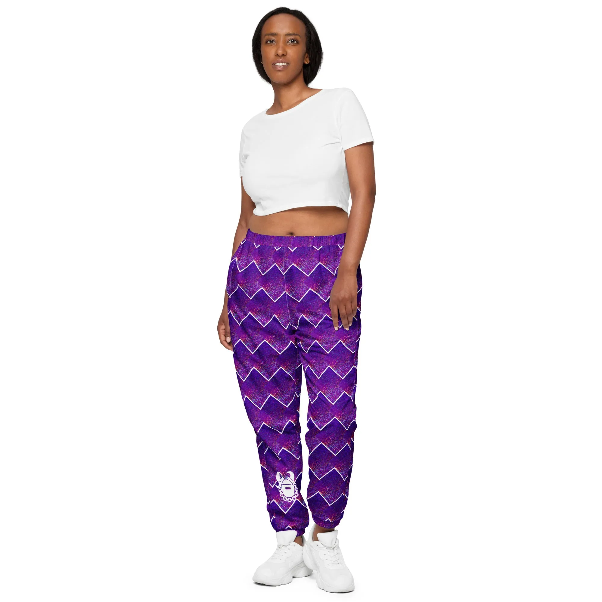 Unisex Track Pants - Purple Sparkle