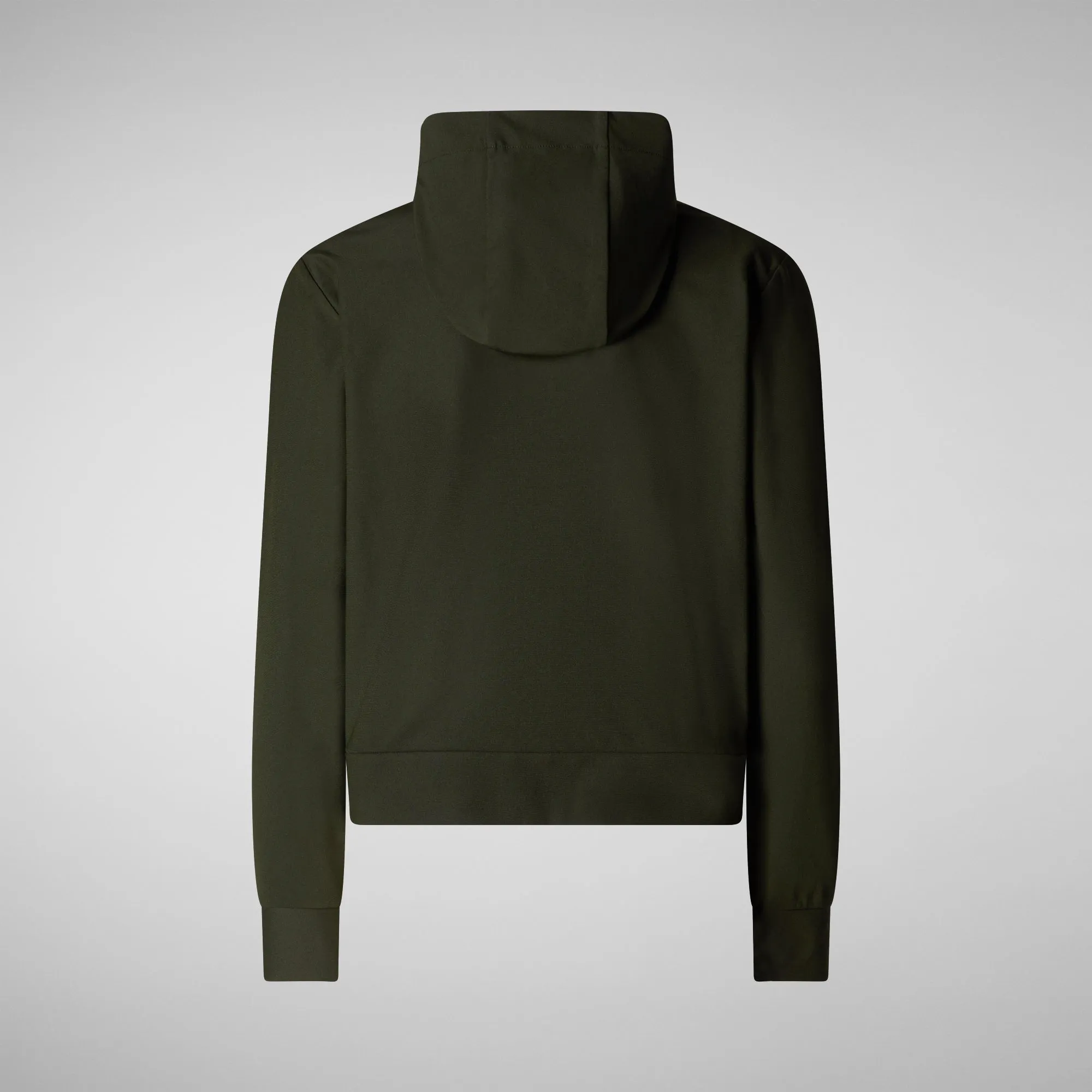 Women's hooded sweatshirt Pear in land green