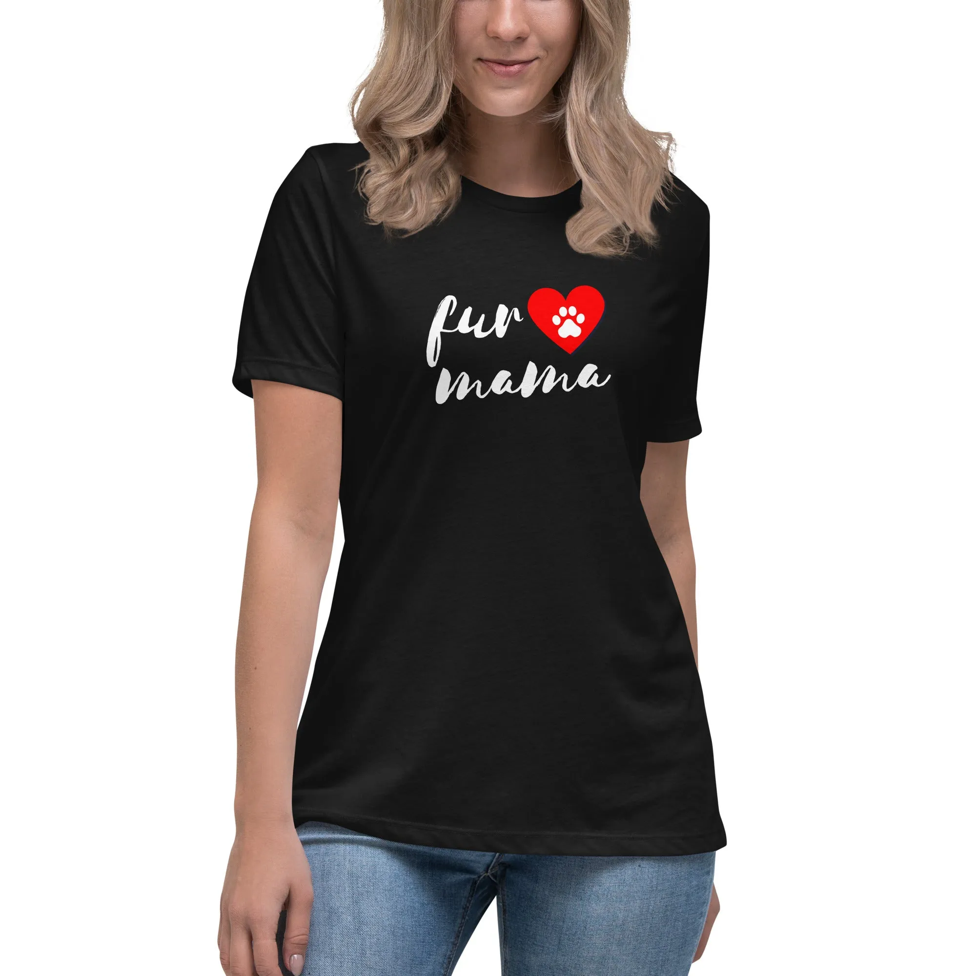 Women's Premium Cotton Relaxed T-Shirt - Fur Mama