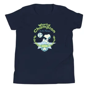 World Champion in The Making Snoopy Kids T-Shirt