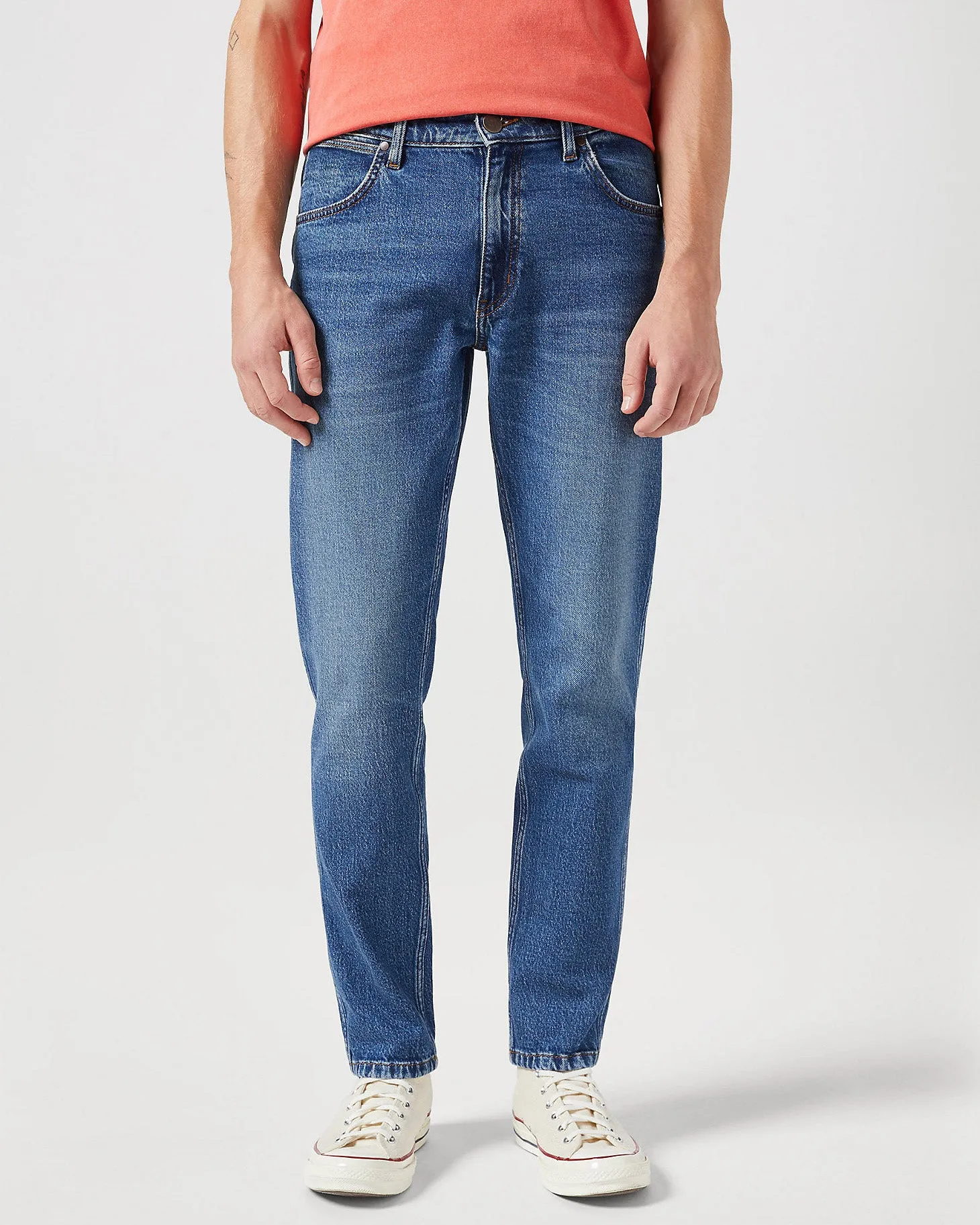 Wrangler River Regular Tapered Mens Jeans - Seeing Double